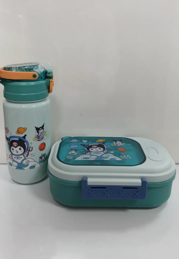 happy-day-lunch-box-water-bottle-set-ست ظرف غذا و قمقمه کودک