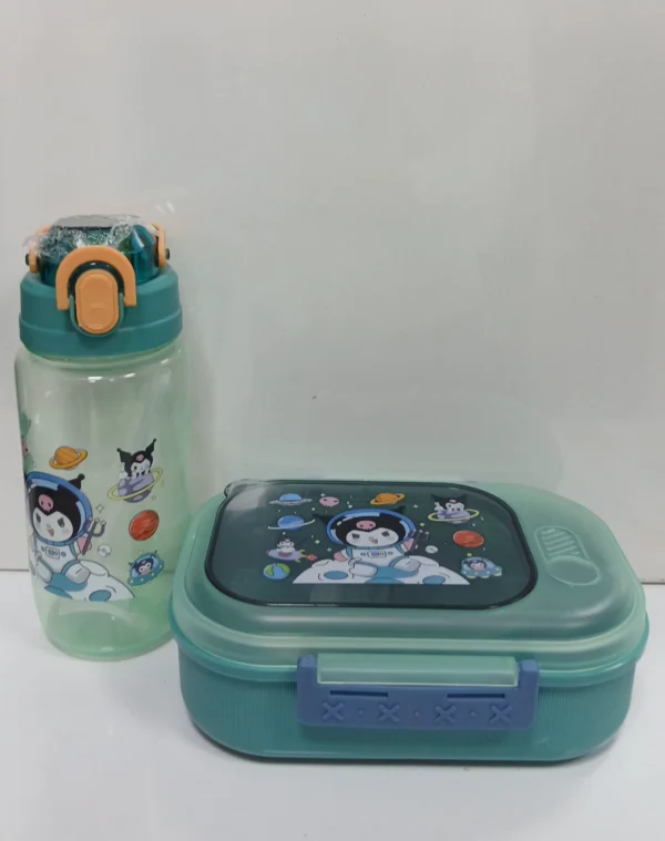 happy-day-lunch-box-water-bottle-set-ست ظرف غذا و قمقمه کودک
