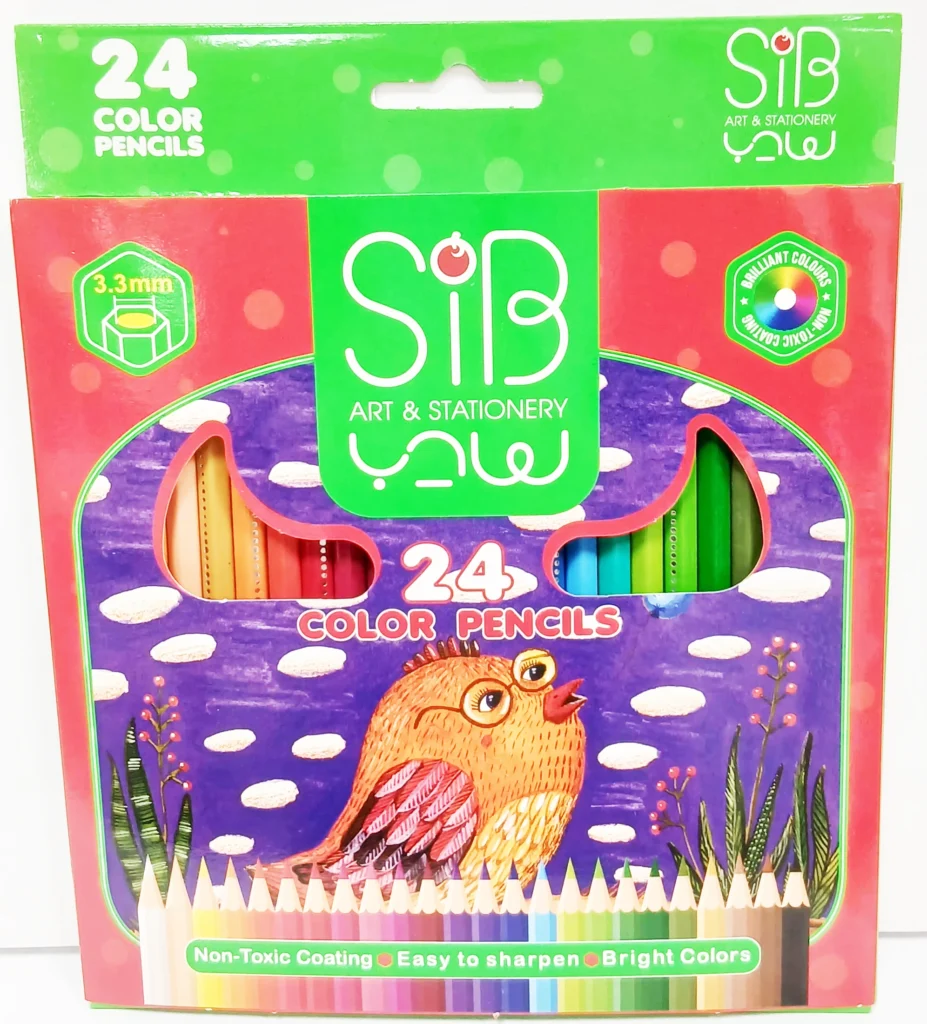 مداد رنگی SIB ۲۴ رنگ
