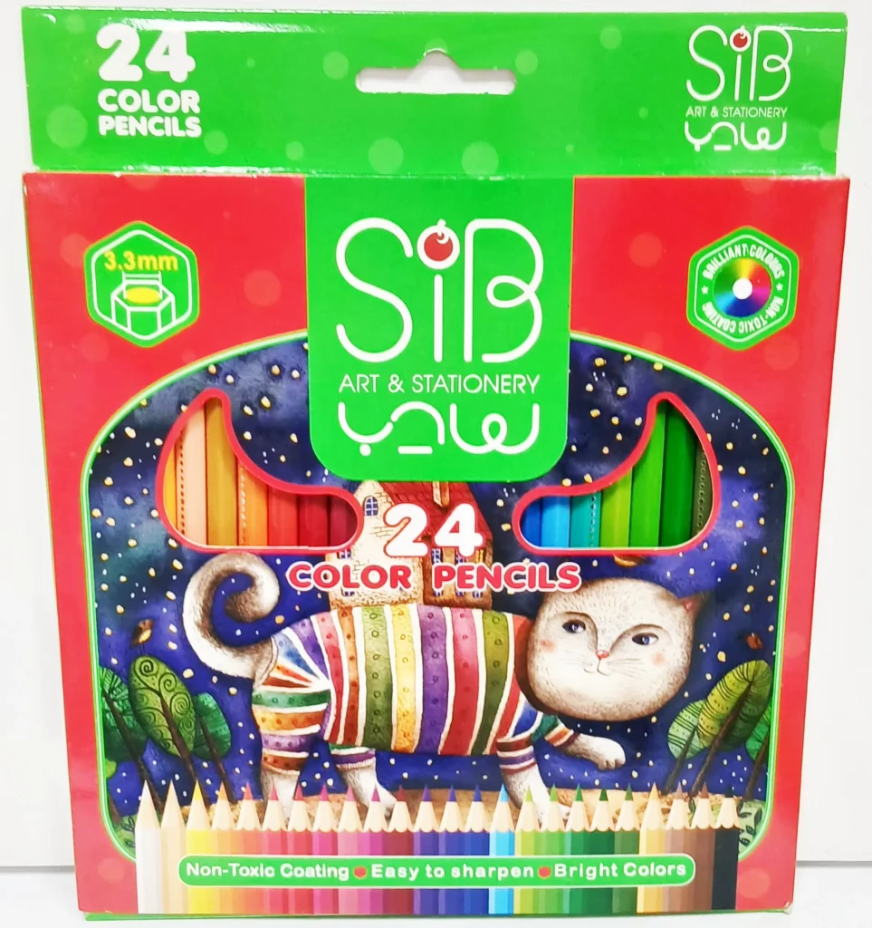 مداد رنگی SIB ۲۴ رنگ