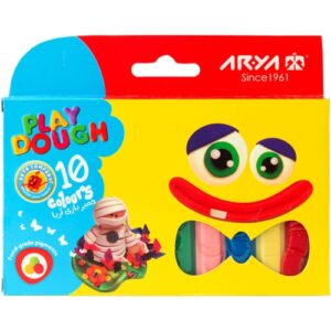 خمیر بازی آریا 10 رنگ مقوایی