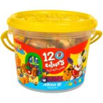 خمیر-بازی-سطلی-12رنگ