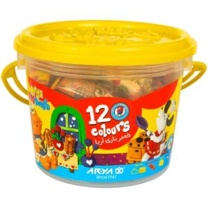 خمیر-بازی-سطلی-12رنگ